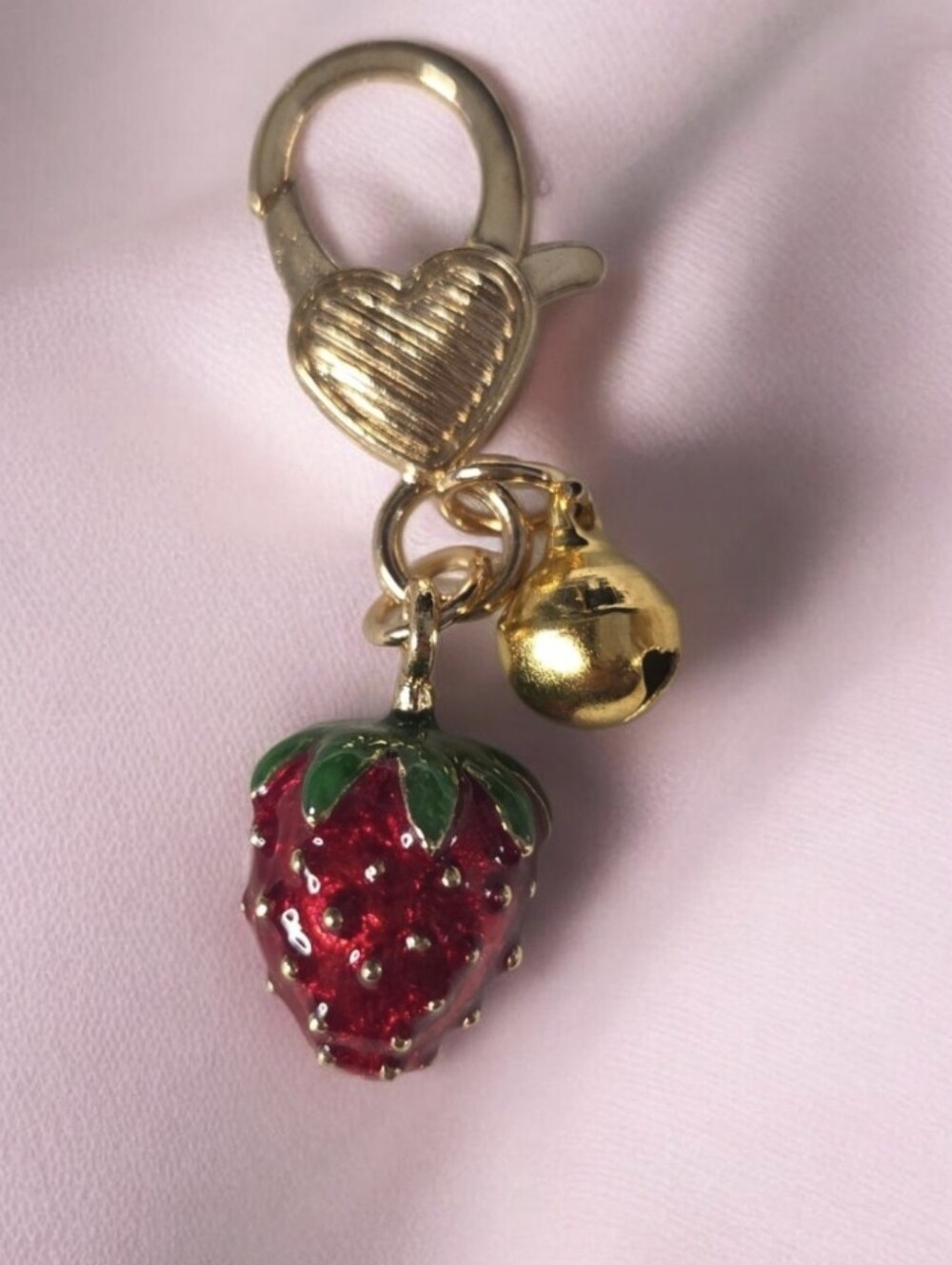 Strawberry Charm/keychain- NEW - Picture 2 of 2